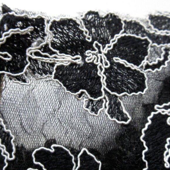 NWT Tadashi Shoji Darya in Black White Embroidered Shrug Sheath Dress 6 - Picture 7 of 10